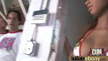 Black pornstar debut bukkake 5