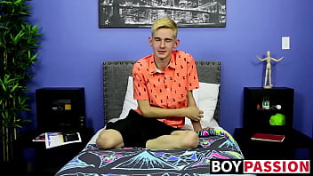 Cute Twink Interviewed Before Jerking It thumbnail