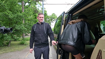 Adult content creator dina joy takes a dp slamming from hung cameraman and driver gp3265