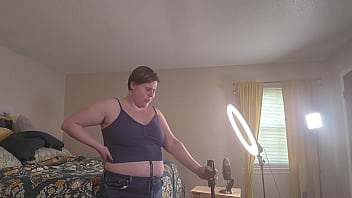 Getting ready & filming giantess video bts clara crisp milf bbw fetish