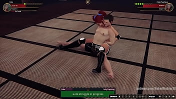 Gigi vs polly nf3d mixed mma femdom combat