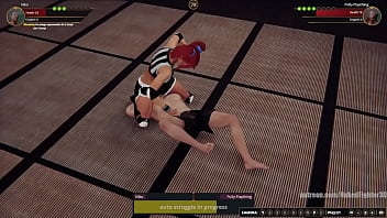 Gigi vs polly nf3d mixed mma femdom combat