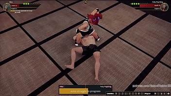 Gigi vs polly nf3d mixed mma femdom combat