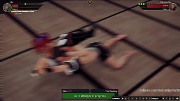 Gigi vs polly nf3d mixed mma femdom combat
