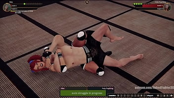 Gigi vs polly nf3d mixed mma femdom combat