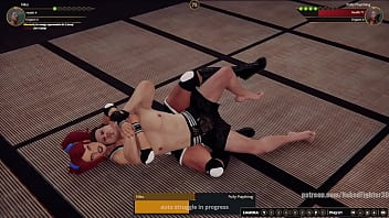 Gigi vs polly nf3d mixed mma femdom combat