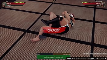 Gigi vs polly nf3d mixed mma femdom combat