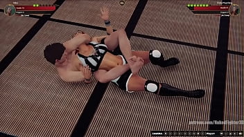 Gigi vs polly nf3d mixed mma femdom combat