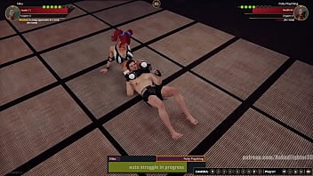 Gigi vs polly nf3d mixed mma femdom combat