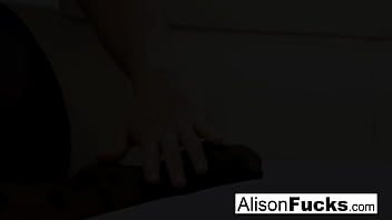 Busty babe masturbates