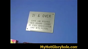 Amazing cock sucking through a gloryhole 29