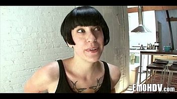 Tattooed goth babe 056