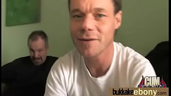 First time ebony with a group of white dicks 19