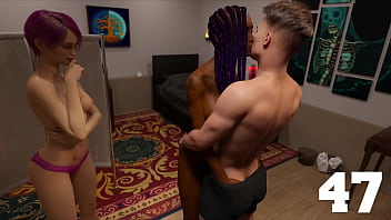 Taboo university #47 tattoed ebony college girl kisses me while her friend masturbates to it