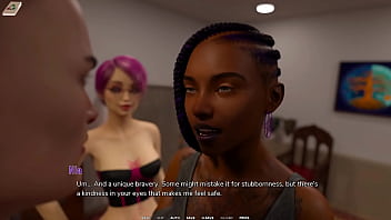 Taboo university #47 tattoed ebony college girl kisses me while her friend masturbates to it