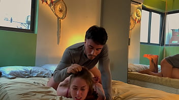 Amarrei minha vizinha e meti só no cuzinho dela