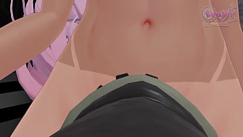 Dark skinned futanari fucks gives you a large package