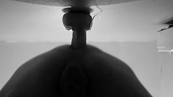 My dildo in my ass in the closet