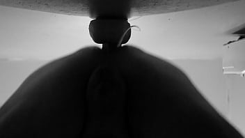 My dildo in my ass in the closet