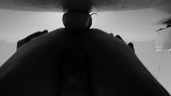 My dildo in my ass in the closet