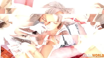 Horny teen fucks her vibrator