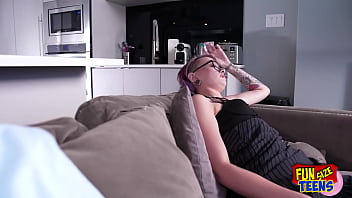 Funsize teens a petite emo teen fucked hard by her roommate