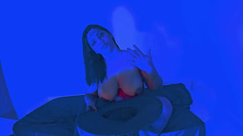 A bruxinha cheia de tesão fez magia erotica para fuder seu bucetão