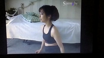 Lovely asian stretching