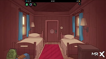 Takes off his pants to show anal