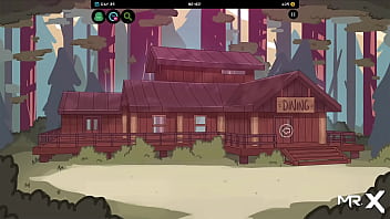 Takes off his pants to show anal