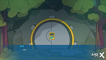 Takes off his pants to show anal