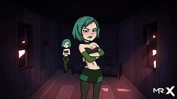 Takes off his pants to show anal