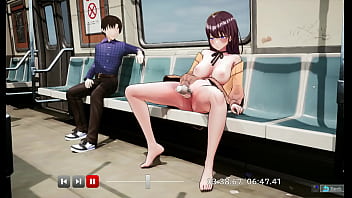 Nodoka exibicionismo no vagão de trem