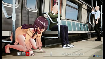 Nodoka exibicionismo no vagão de trem