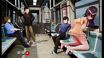 Nodoka exibicionismo no vagão de trem