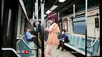 Nodoka exibicionismo no vagão de trem