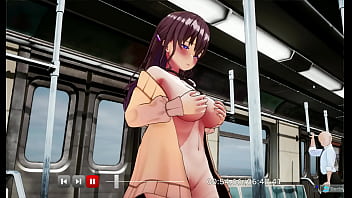 Nodoka exibicionismo no vagão de trem