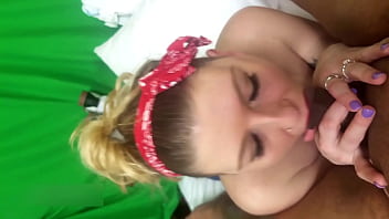 Trailer newbie blonde sucks her first black dick