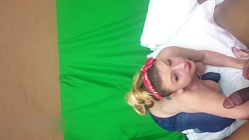 Trailer newbie blonde sucks her first black dick