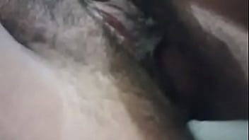 Desi indian inserting toothbrush in asshole