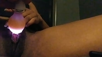 Wet pussy sounds ebony babe masturbates till she creams and squirts