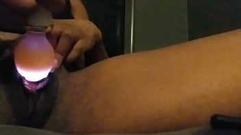 Wet pussy sounds ebony babe masturbates till she creams and squirts