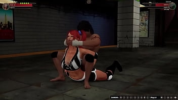 Polly vs giulius nf3d mixed mma battle femdom