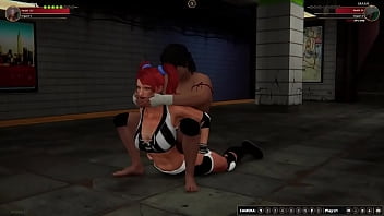 Polly vs giulius nf3d mixed mma battle femdom