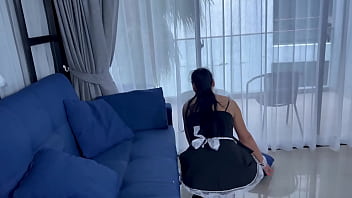 Naughty maid gets punished and fucked by the angry hotel guest