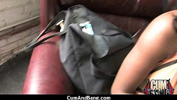 Interracial group blowjob from a ebony slut 13