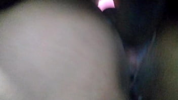 Interracial cuckold threesome with cum cleaning and double creampie