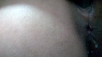 Interracial cuckold threesome with cum cleaning and double creampie