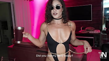 Latina bombshell in black bodysuit teases pleases & gets wrecked hard