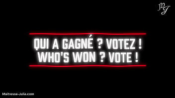 Teaser gratuit la vidéo sort demain partie 1 compétition anal entre sissy qui dormira dans la cage qui dan